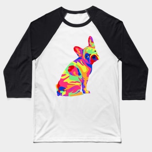 Multicolor Frenchie Baseball T-Shirt